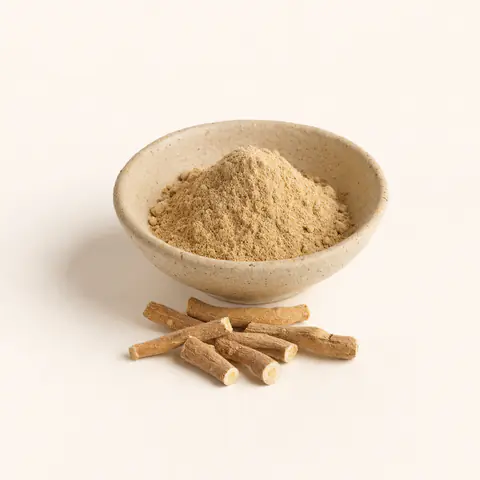 Raíz de ashwagandha, adaptógeno de Eroferon que apoya niveles saludables de testosterona