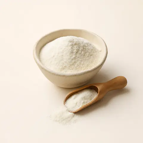 Polvo de colágeno hidrolizado con vitaminas y minerales, base de las cápsulas de Eroferon
