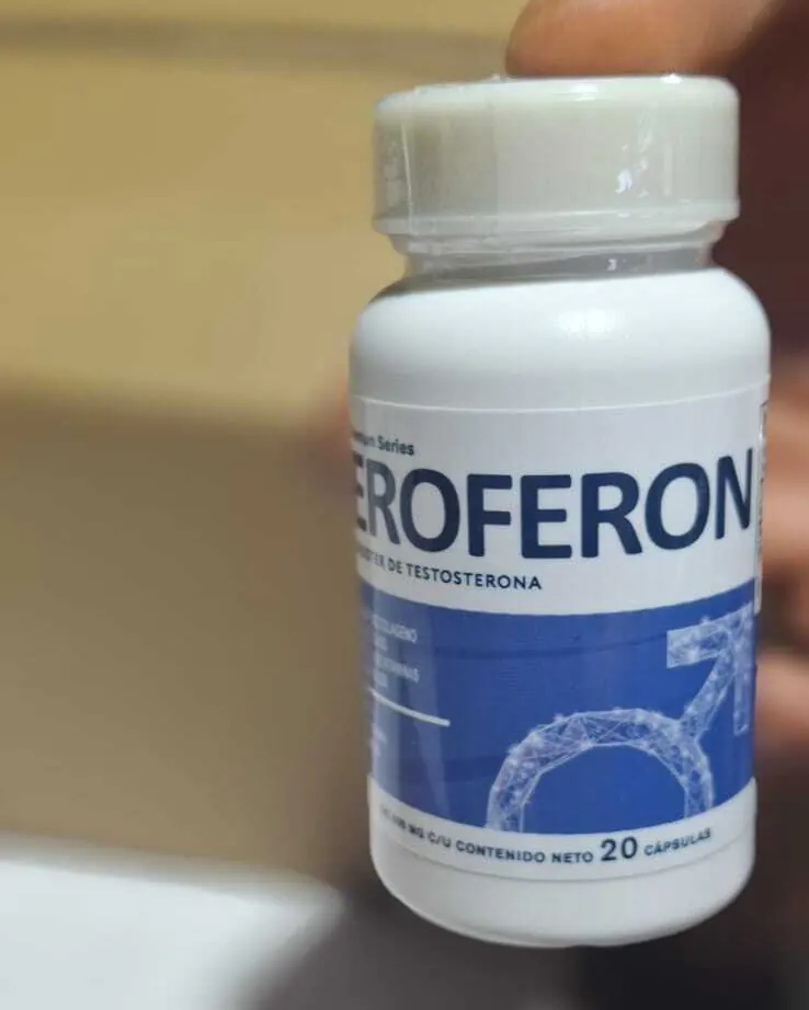 Frasco de Eroferon listo para envío a domicilio con pago al recibir